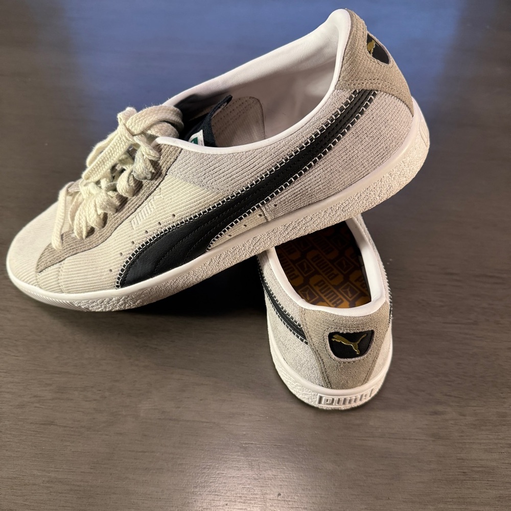 Puma White, Grey & Black Sneakers 14